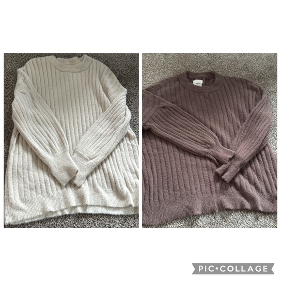 Aerie Soft Crew Sweater Bundle - Picture 2 of 6